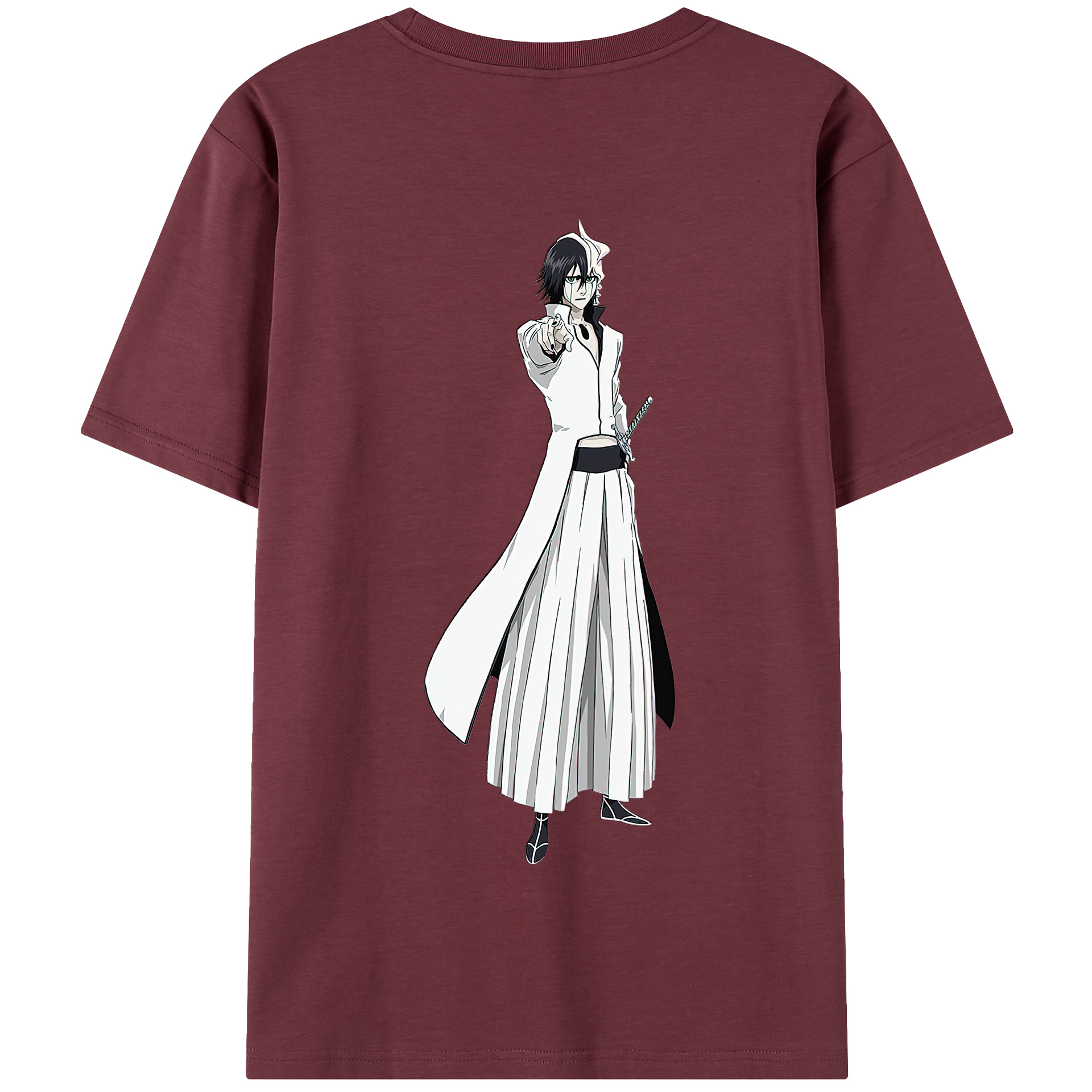（画像用） ブリーチ ウルキオラ·シファー BLEACH Ulquiorra cifer 綿100％半袖Tシャツ（背面プリント）